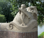 Faun met harmonica en watermonster
              <br/>
              Gerdy Bijleveld, 2015-08-11